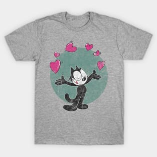 Felix The Cat Love T-Shirt